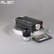 ALIEN 16 Вт RGBW 16 изменение цвета светодиодный оптический свет звезда потолок комплект свет 150 шт. 0,75 мм 2 м конец светящееся Оптическое волокно управляемое освещение