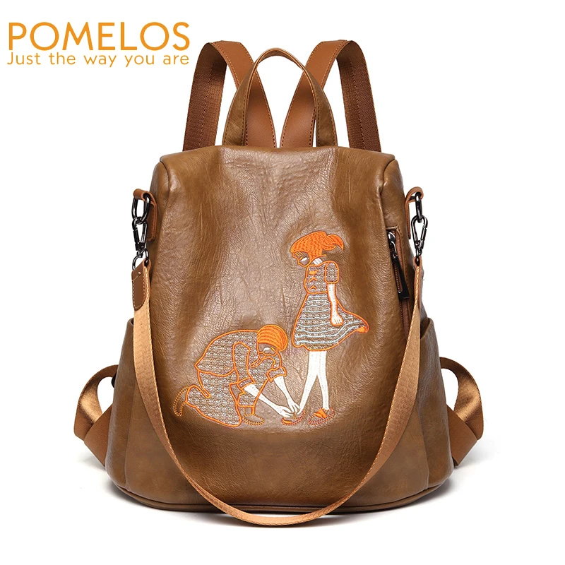 

POMELOS Fashion Women Backpack New Arrivals High Quality Synthetic Leather Backpack Women Bagpack Rucksack Female Backpack