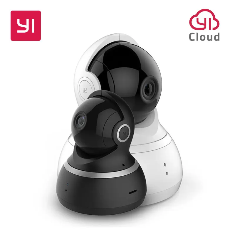 YI 1080P Dome Camera Night Vision International Edition Pan/Tilt/Zoom Wireless IP Security Surveillance System YI Cloud