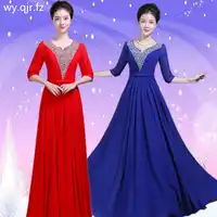 PTH-WSY#Chiffon Set auger Blue Rrd Long Bridesmaid Dresses Chorus Costume Bohemia Party Dress Prom Gown wholesale women clothing
