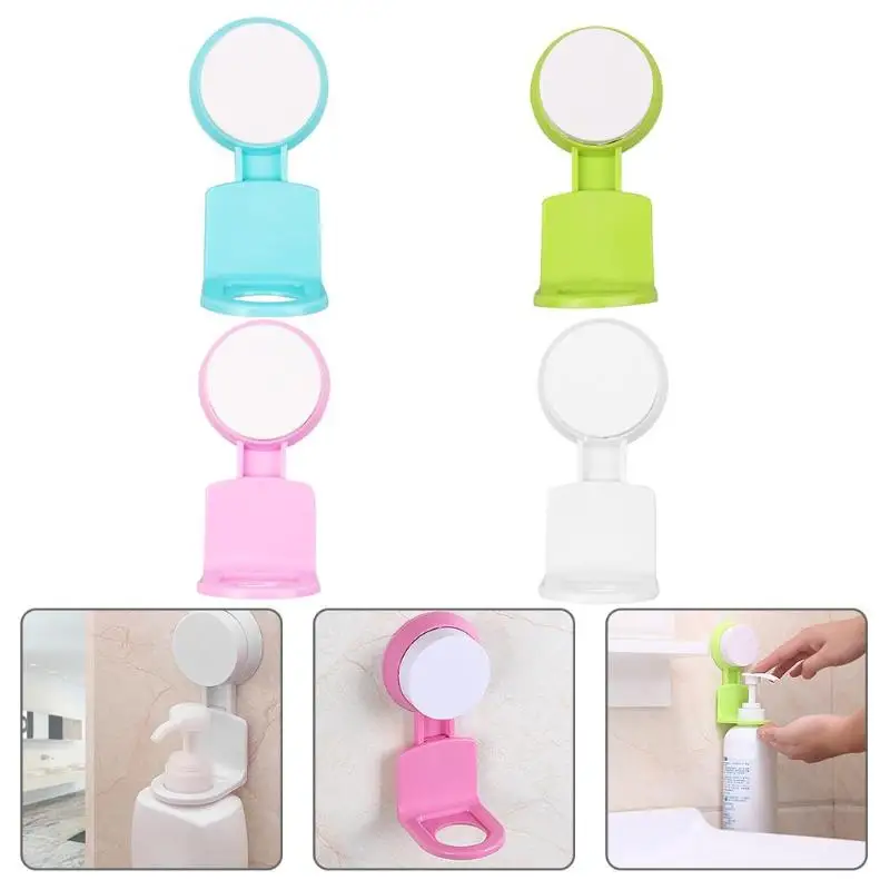 Plastic Bathroom Shelf Shampoo Holder Suction Cup Cosmetics Organizer