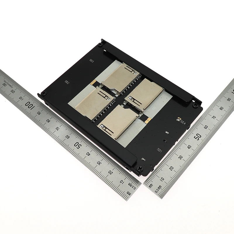 Цена по прейскуранту завода 4 SD SATA адаптер памяти SDHC MMC SD в SATA конвертер ssd кард-ридер и raid quad