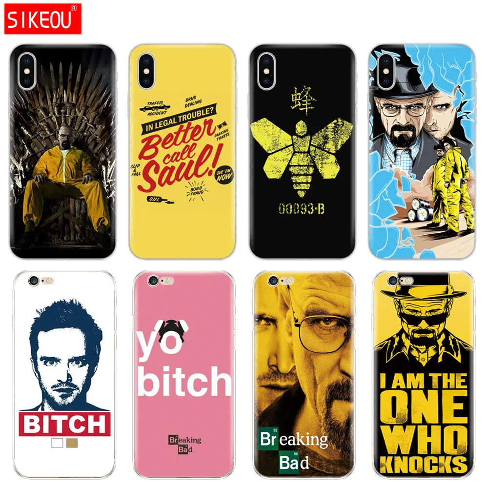 

Silicone Cover Phone Case For Iphone 6 X 8 7 6s 5 5s SE Plus 10 XR XS Max Case Breaking Bad Jesse Pinkman