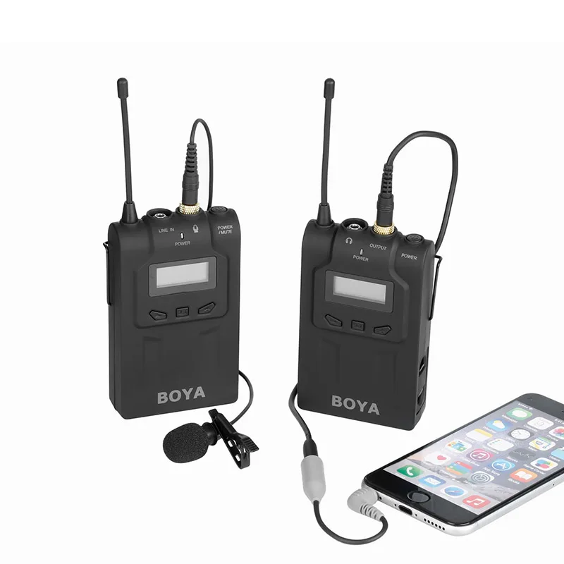 

Wireless Lavalier Microphone Mic Transmitter Receiver for DSLR Camcorder Audio Recorder GDeals