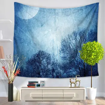 

Celestial Indian Bohemian Tree Tapestry Wall Hanging Polyester Mandala Decor Tapestries Cloth Bedspreads Living Room Decor
