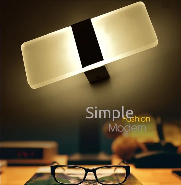 

Simple Creative Acrylic Wall Sconces Modern LED Wall Light For Home Bedside Wall Lamp Indoor Lighting Lampara Pared