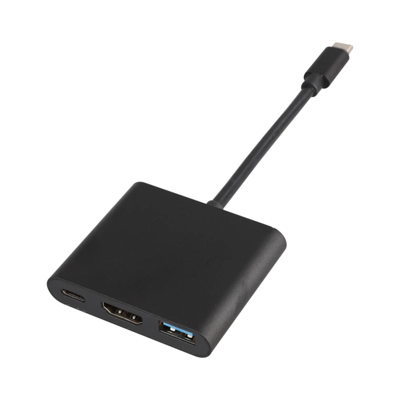 

3-in-1 Type-C USB C to HDMI Adapter converter with USB 3.0 + USB C charging port For Samsung/Chromebook Pixel/Dell XPS13