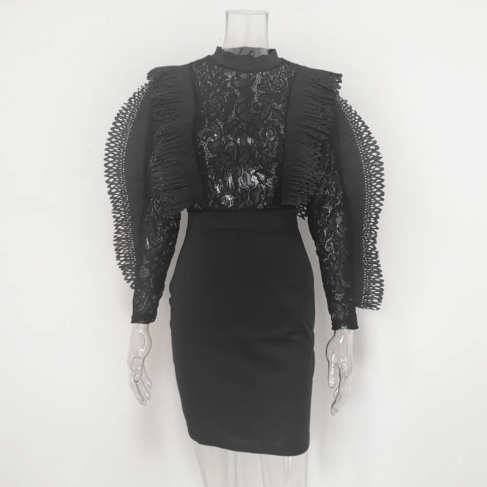 Sexy Lace Bodycon Dress (7)