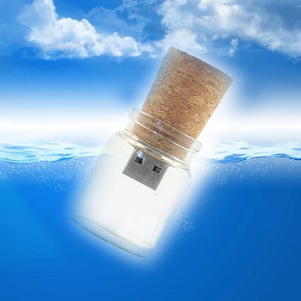 Usb флеш накопитель в виде бутылки желаний 64 ГБ 32 16 8 512 ТБ|memory stick|drift bottle usbpendrive 512gb |