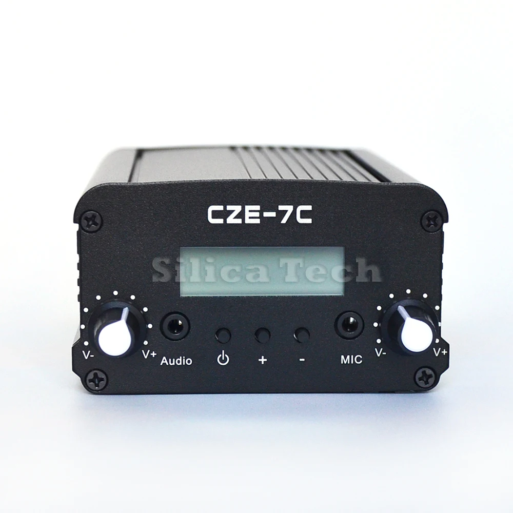 CZE-7C 7 Вт стерео PLL FM передатчик вещания радиостанции комплект+ микрофон