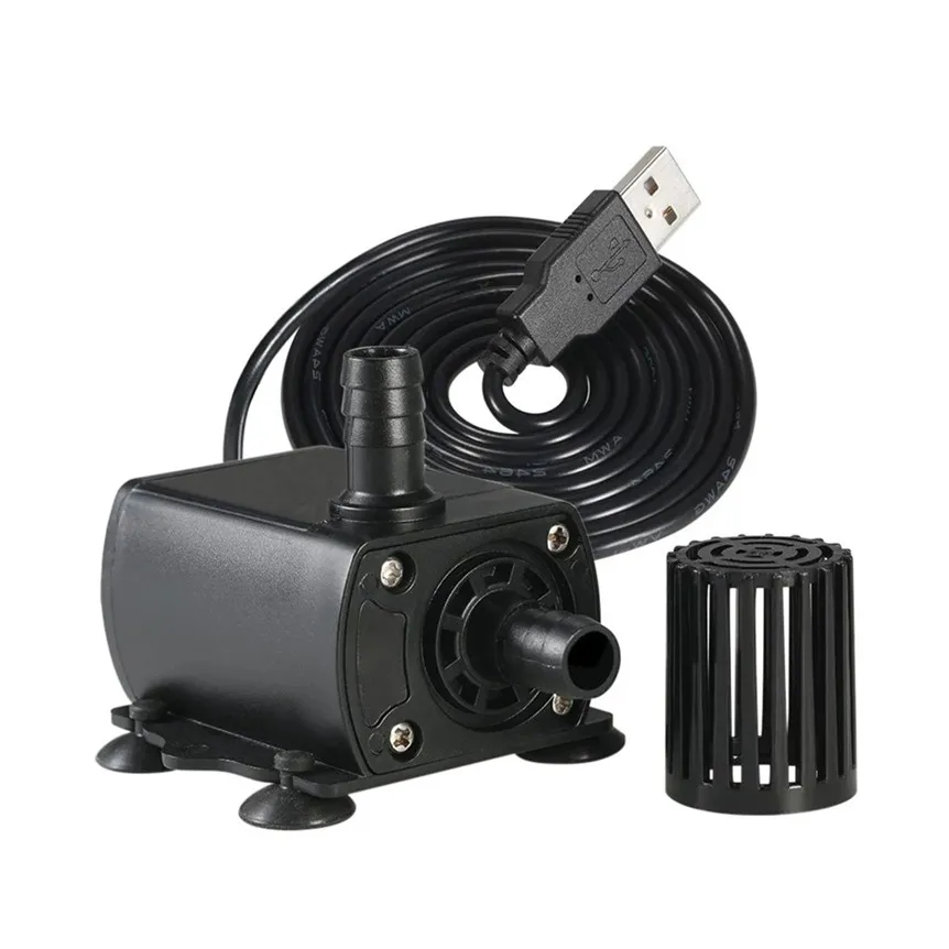 DC5V USB водяной насос Фонтан Водяной Бесщеточный для сада пруда бассейна аквариума