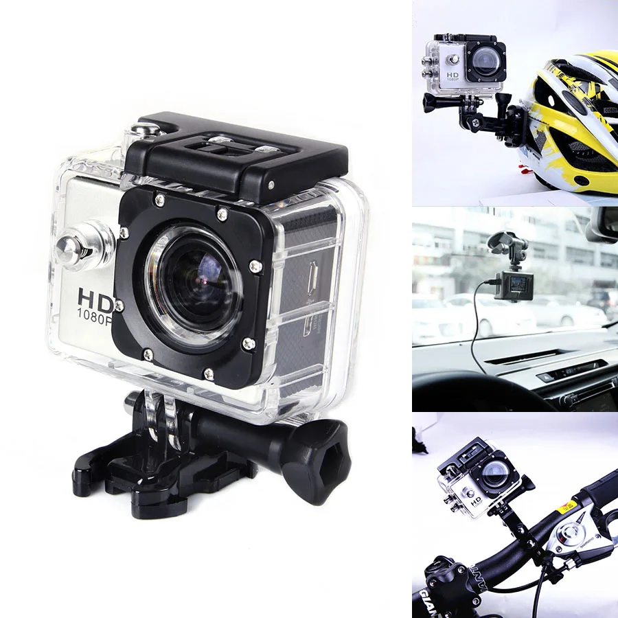 Outdoor Head mounted Camera Sports Digital Waterproof Camera HD 1080p