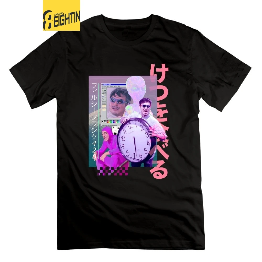 

Eightin Vaporwave Filthy Frank 420 T Shirt 100% Cotton Large Size Crewneck Printing Tees for Men T-Shirts Short Sleeves Gift