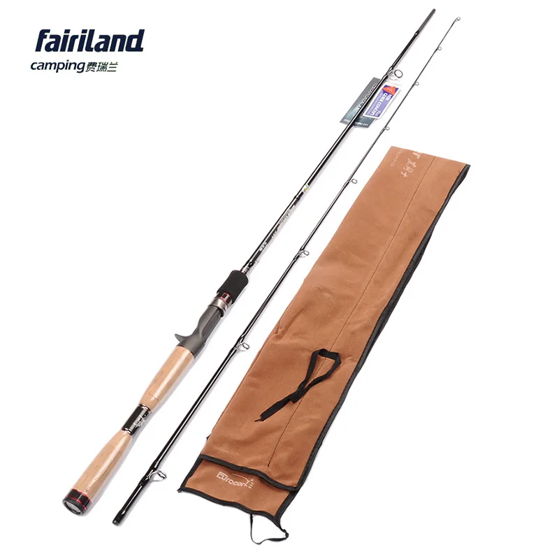 

2.1m/6.9ft Medium Power Fast Casting Fishing Rod Toray Carbon Fiber Baitcasting Rod Fuji Reel Seat Guide Ring with Cork Handle