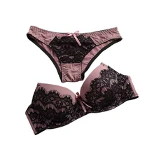 Sexy Embroidered Women 2017 Lace Bra Set Plus Bra Sizes Sets Brief Panties Underwear Set Female Lace Gathers
