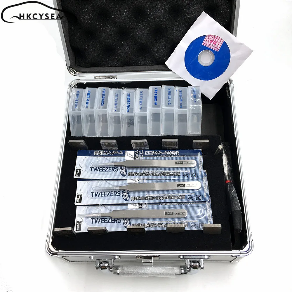 

HKCYSEA Auto Gear Modeing Key Include 10 Pieces Auto Tool for Car Auto Key Profile Modeling Duplicating