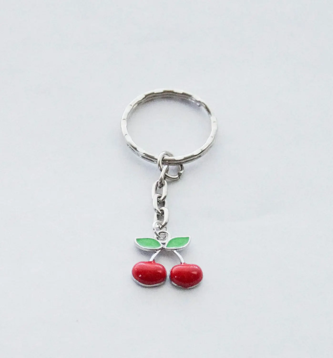 

Cherry Keychain, Cherries, Silver Cherry Key Ring, Cherry Gift, Cherry Accessories, Silver Cherries Keychain, Fruit Gift