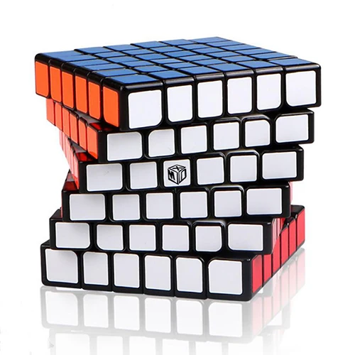 D-FantiX Qiyi Mofangge кубик рубика X-человек тень 6x6 Magic Cube Головоломки 6x6x6 профессиональный Игры Скорость кубик Регулярное/магнитная версия Скорость Cube - Цвет: Black Regular cube