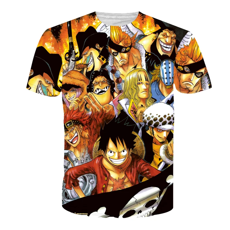Naruto Dragon Ball One Piece Camisetas Hombre T Shirt ... Naruto Dragon Ball O