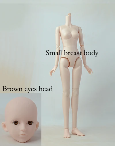 1/4 BJD обнаженные куклы с 3D глазами подвижные суставы тела DIY голова тела куклы аксессуары - Цвет: Set F