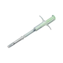 80 шт. ISO11784 1,25*7 мм ПЭТ чип собака животное ID пластиковый инжектор