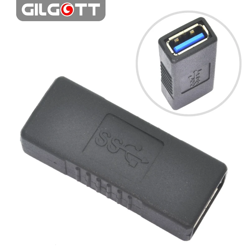 

USB 3.0 A Female to A Female Adapter USB3.0 AF to AF Coupler Extension Connector Extender Converter for laptop PC