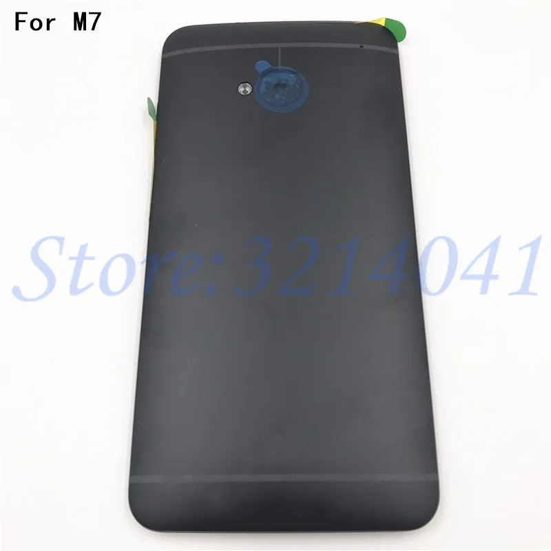 

4.7 inches For HTC One M7 Back Cover Housing Battery Door with Camera Lens +Side keys Replacement 801e Free Delivery