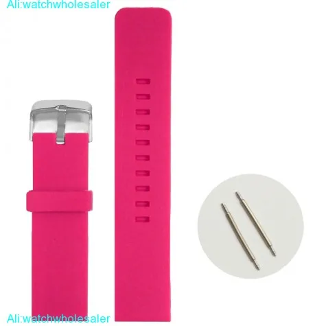 22mm Nice Magenta Color Silicone Jelly Rubber Lady Watch Band Straps WB1081J22JB