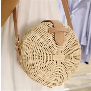 

2018 women's handbags mini women messenger bags leather Square Straw ladies Crossbody Bag shoulder bags summer bolsa feminina