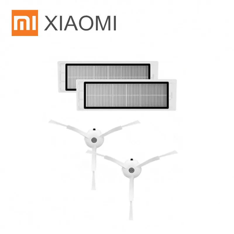 Замена для Xiaomi Mi Запчасти для робота-пылесоса включают в себя главный щеточный hepa фильтр, боковая щетка для швабры - Цвет: 4pcs kits