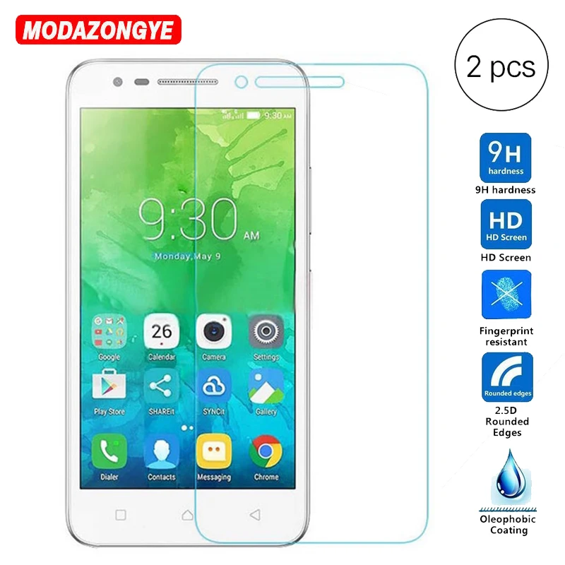 

2pcs Tempered Glass For Lenovo Vibe C2 Screen Protector For Lenovo C2 Flim Protective Tempered Glass For Lenovo Vibe C2 K10a40