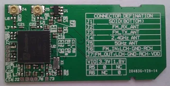 

NEW 1PC 2.4G/5G dual-band SDIO WIFI Bluetooth FM three-in-one wireless module development board EVB 88W8787 AP