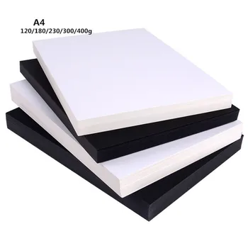 

A3 A4 Black Paper Cards Thick White Cardboard Sketching DIY Craft Business Card Making Printing Cardboard 80g-450g