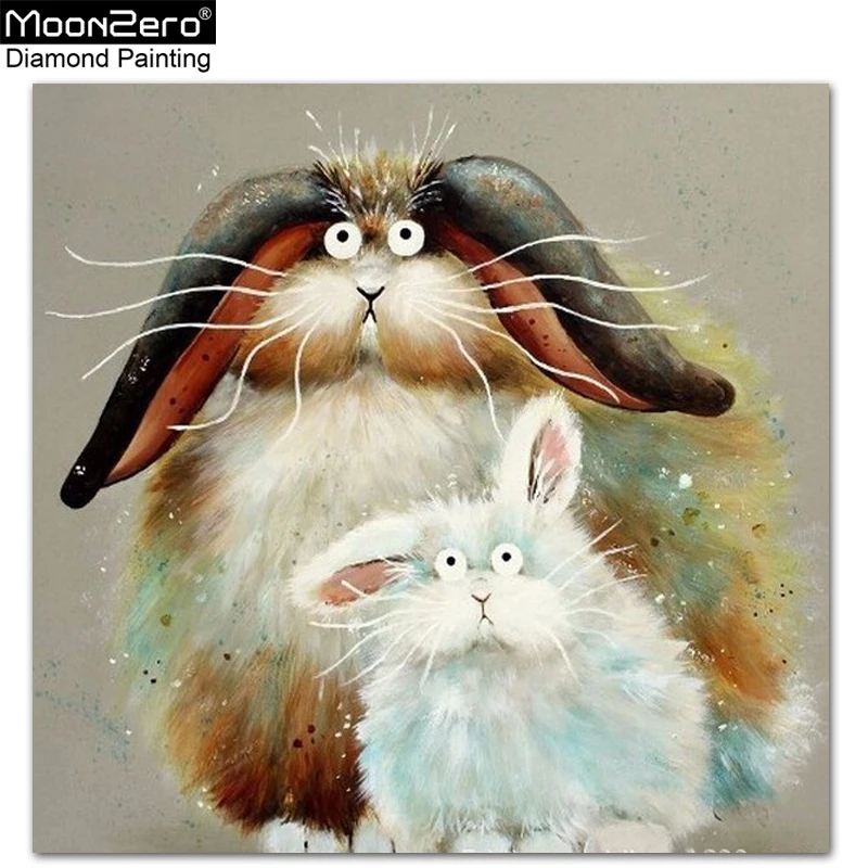 DIY Full 5D Diamond Mosaic Embroidery Two Cute Cats Kits Art Embroidery Decor