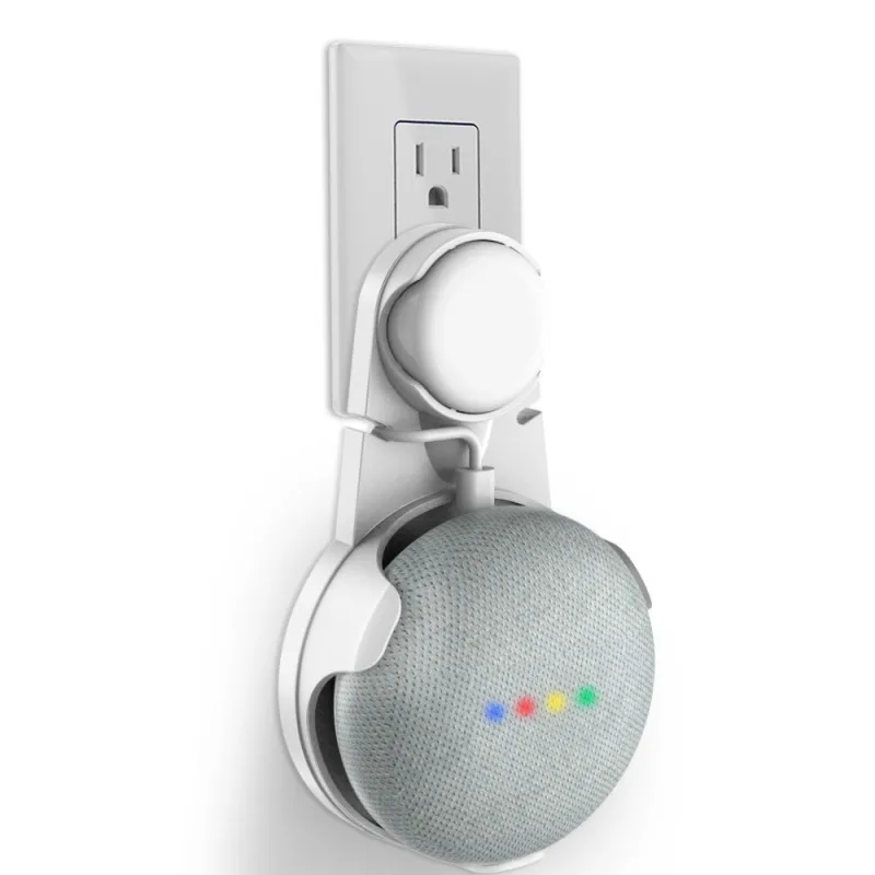 White Розетка настенный держатель Подставка для Google Home Mini, компактный аксессуар для Google Home Мини голосовой помощник - Цвет: White