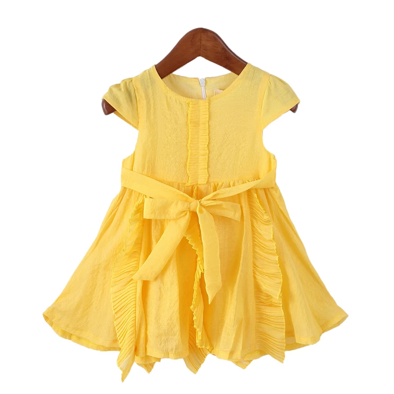 

Girls Dress 2019 Summer Explosion Solid Color Dress Bow Cartoon White swan Baby Cute Baby Girls Dress 2-6year