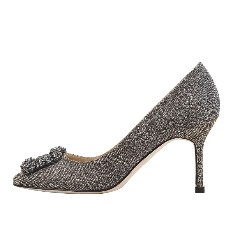 Ladies Wedding Bride Shoes Super High Heels Pointe Pumps Sequin Shoes Women Genuine Leather Fashion Elegant Party Office Shoes Women's Shoes