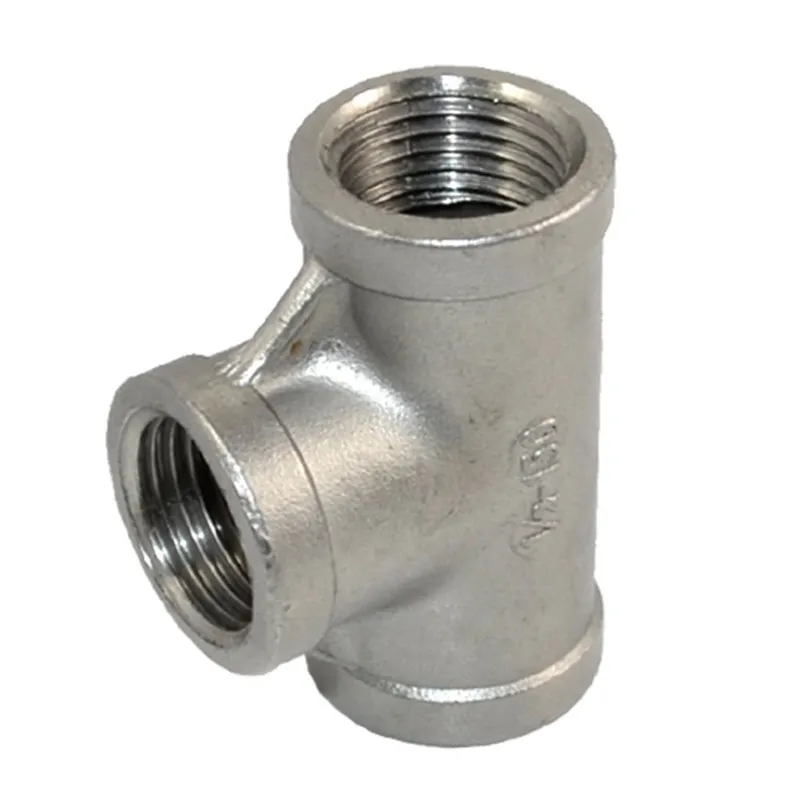 

1 PC New 1/2" Tee 3 way Female Stainless Steel 304 Threaded Pipe Fitting NPT