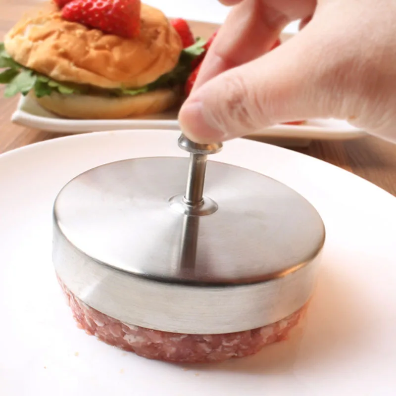 Нержавеющая сталь пресс для котлет для гамбургеров формочка ручной Управление барбекю пресс для бургеров Кухня инструменты для приготовления пищи