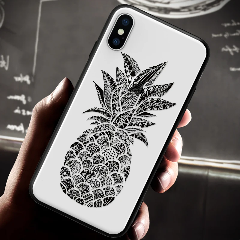 Жесткий чехол для телефона с рисунком ананаса из розового золота Vogue iPhone 5 5S SE 6 6S 7 8