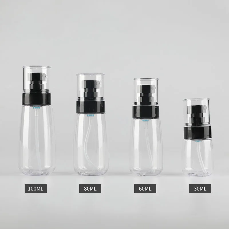 24pcs 30ml/60ml/80ml/100ml clear cosmetic lotion cream pump plastic container UPG bottles for Essence skin care packaging | Красота и