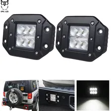 

2pcs 18w flood Beam led work light 12v 24v offroad fog lamp trucks car light bar for 4WD 4x4 Truck SUV ATV led work lights