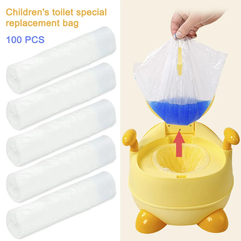 

100 Pcs Disposable Travel Potty Liners Portable Training Toilet Seat Bin Bags Hot Sale