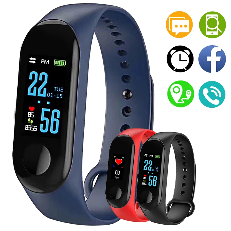 BANGWEI 2018 Smart Watch Men Fitness Heart Rate Blood Pressure Pedometer Information Reminder Sport Smart Watch  For IOS Android