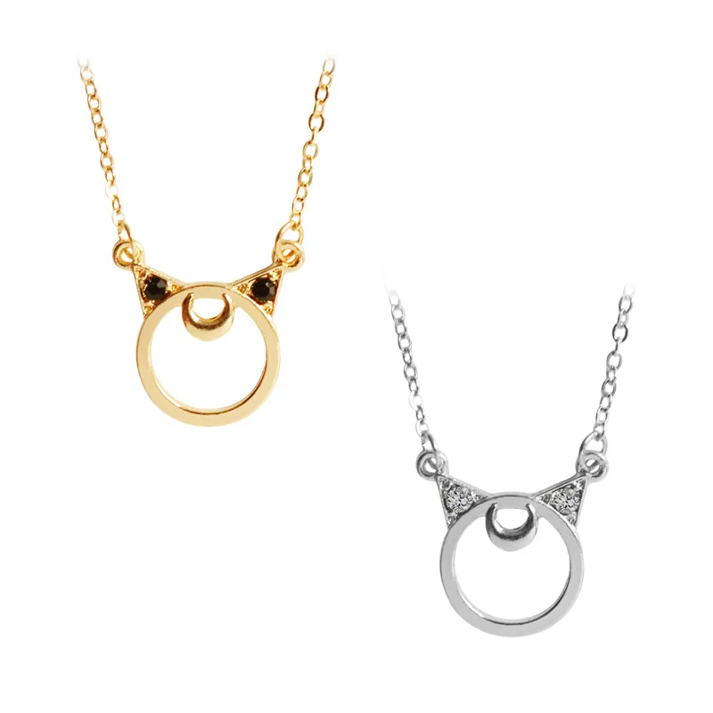 

free shipping 10 pcs/lot fashion jewelry accessories metal cat head necklace