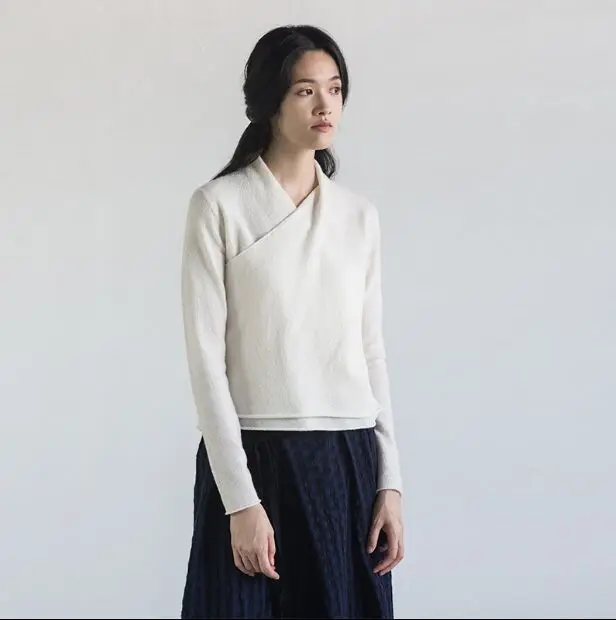 

Free shipping winter new women's solid color wool long sleeve wild heding sweater S71