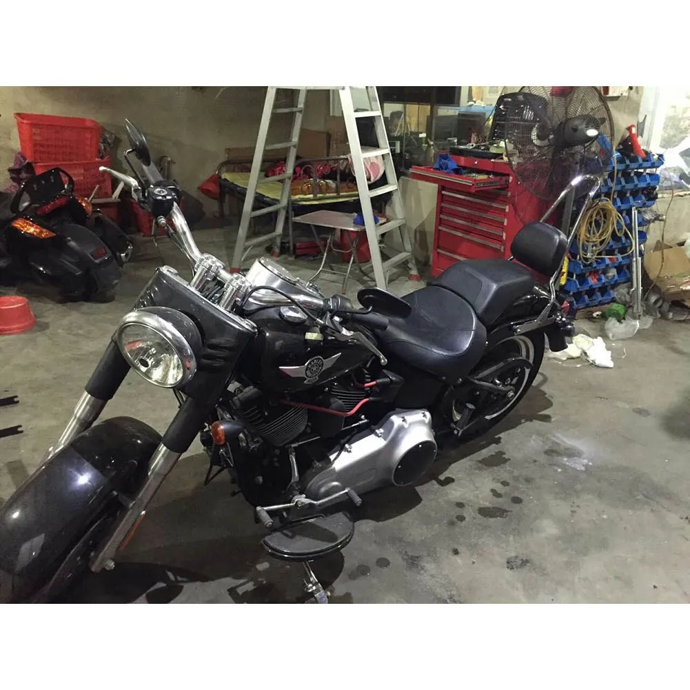 Пассажирский сишистый бар для большинства Harley Sofitail 2006-& Fatboy/Fatboy Lo 2007- багажная стойка спинка подушка