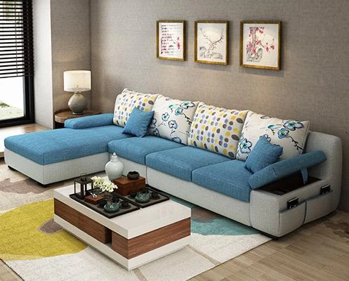 Beauty Apartment Fabric Sofa With Center Table - Living Room Sofas -  AliExpress