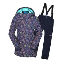 Детский костюм с курткой; Зимний спортивный костюм для девочек; одежда; коллекция года; комплект теплой куртки для девочек в русском стиле; ветронепроницаемые водонепроницаемые уличные костюмы