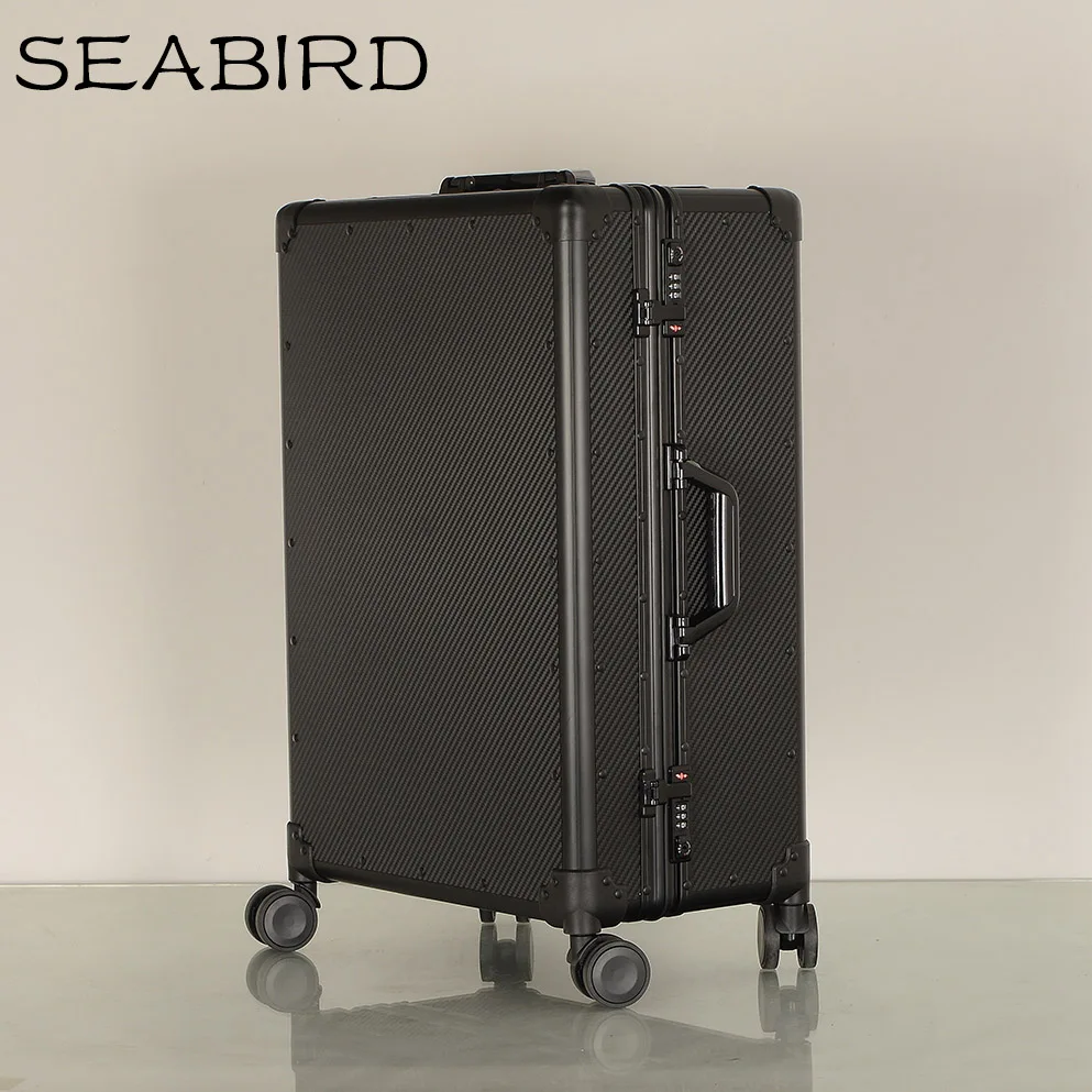 SEABIRD алюминиевая рама & drawbars PC TSA устойчивый к царапинам Дорожный чемодан Тележка